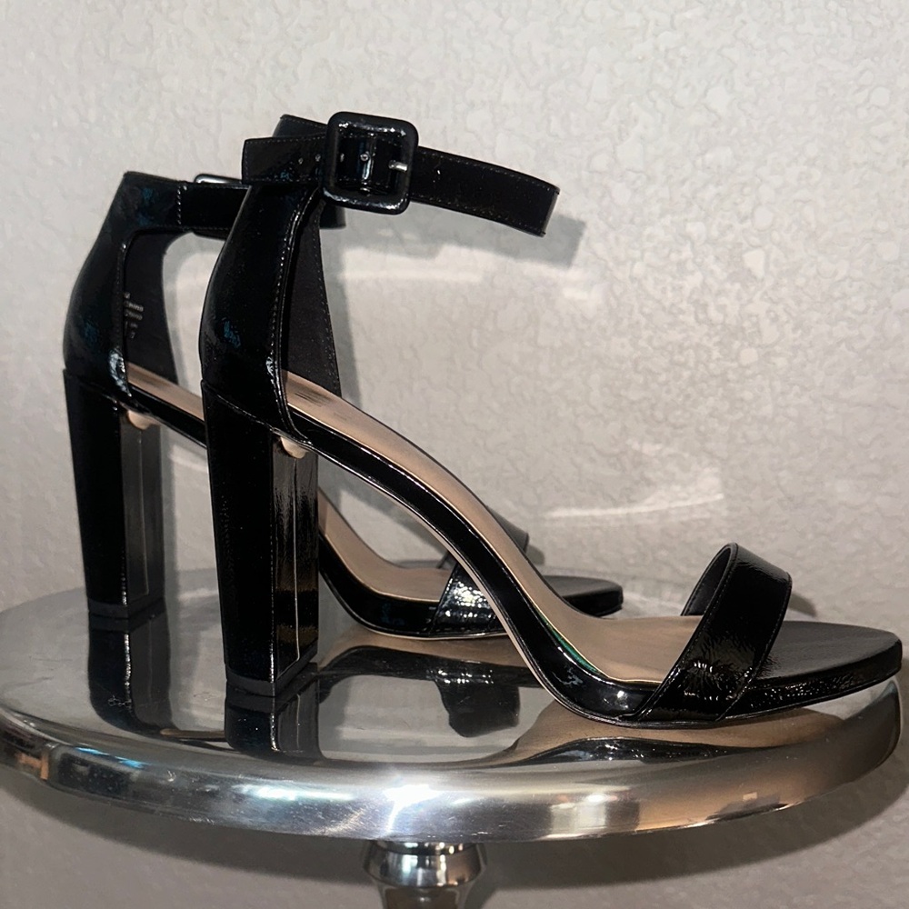Mix No. 6 Black Patent Heels